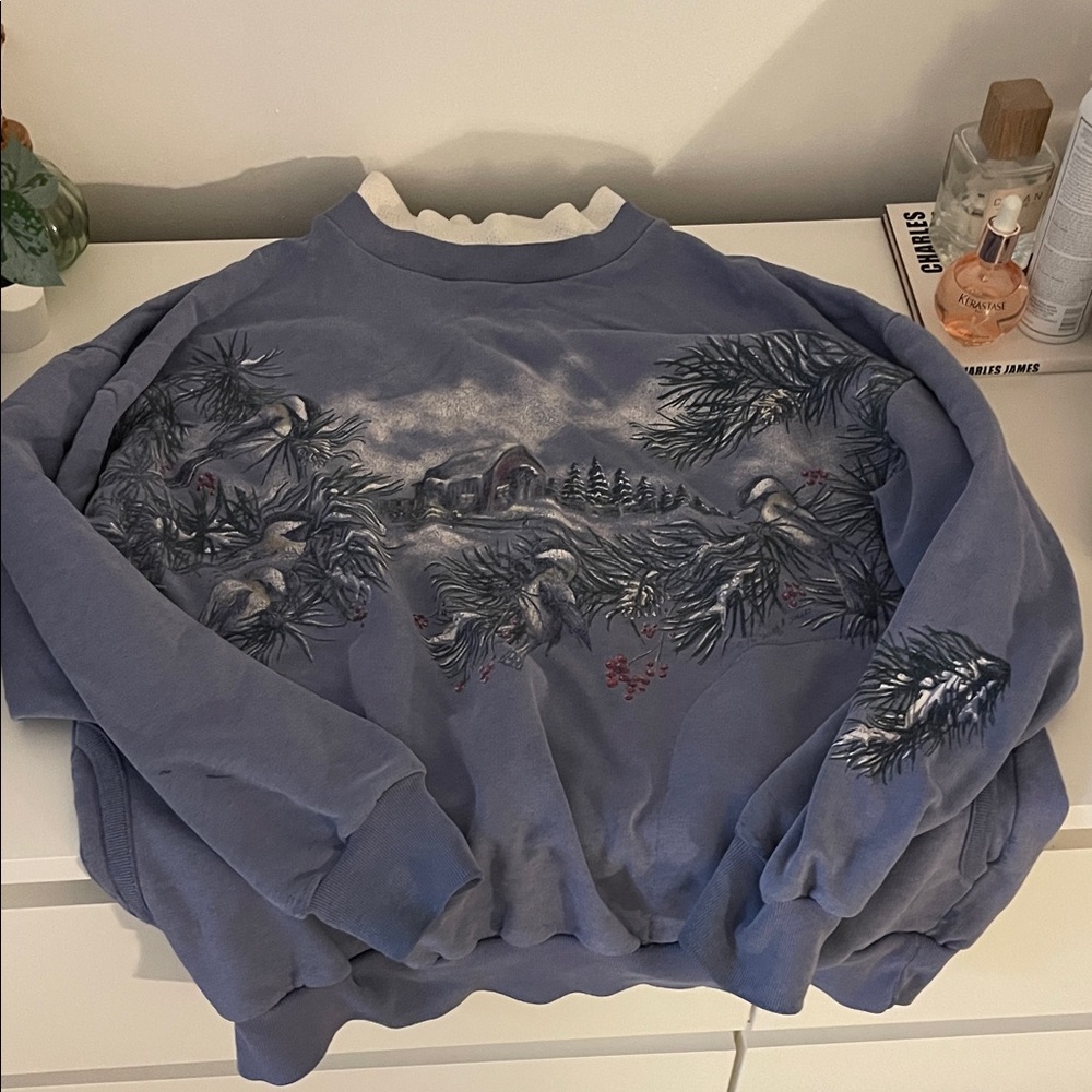 Vintage mock neck winter sweater!